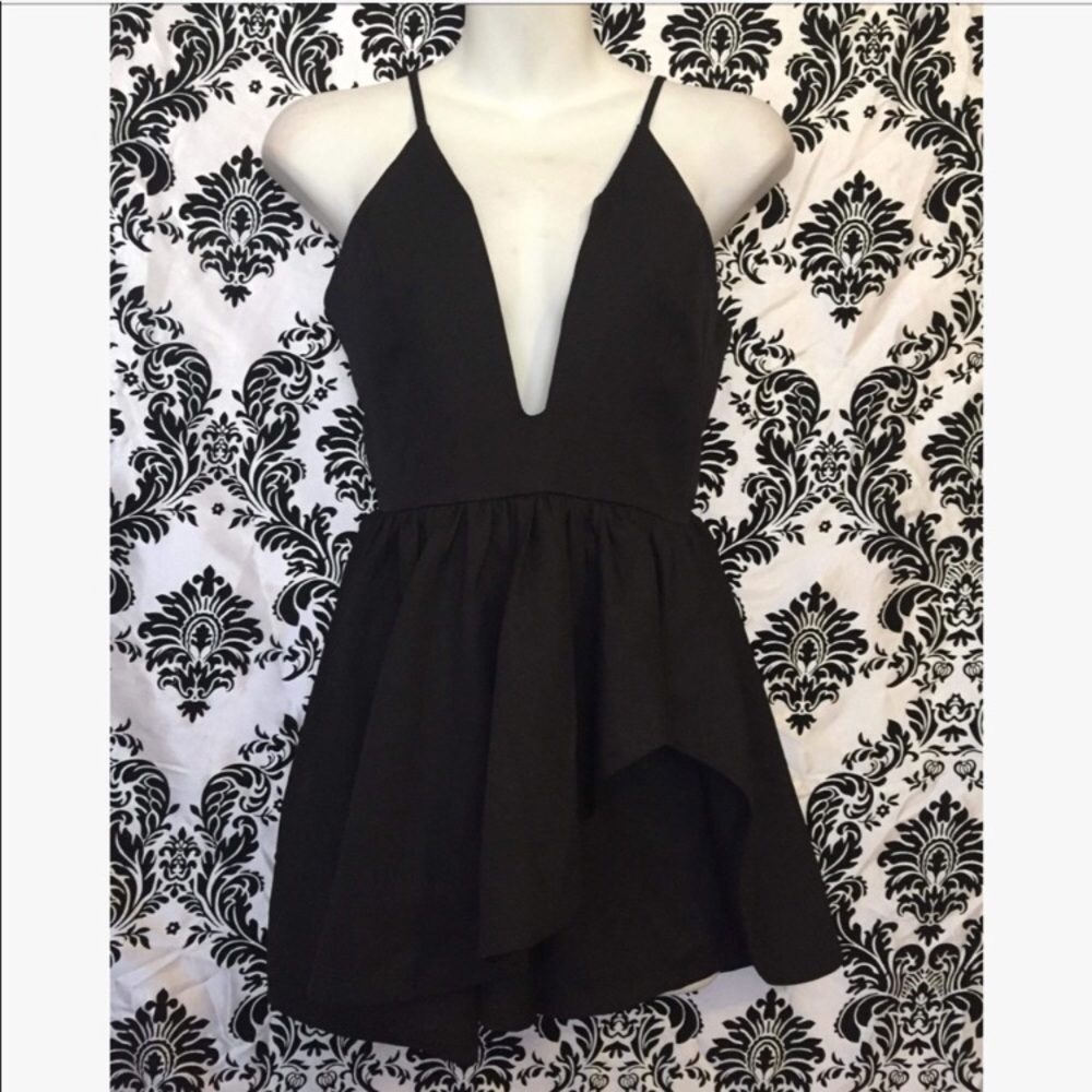 Peplum short romper